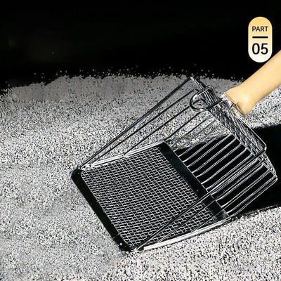 Stainless Steel Cat Litter Scoop With Ergonomic Handle - Smarsty
