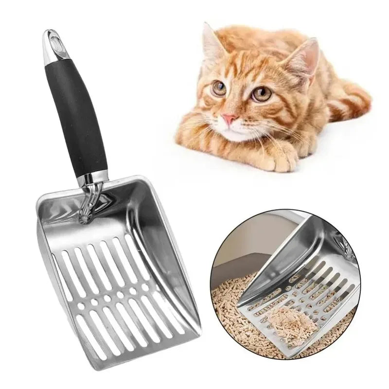 Stainless Steel Cat Litter Scoop with Long Handle - Smarsty