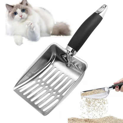 Stainless Steel Cat Litter Scoop with Long Handle - Smarsty