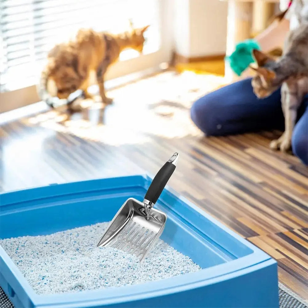 Stainless Steel Cat Litter Scoop with Long Handle - Smarsty