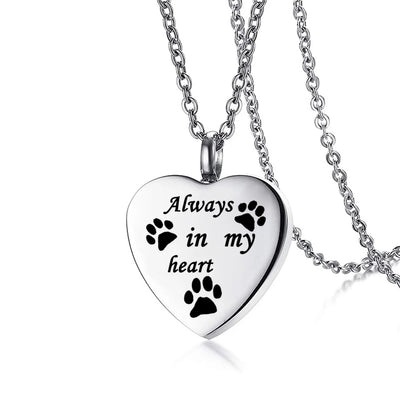 Stainless Steel Heart Cremation Jewelry for Pet Ashes - Smarsty