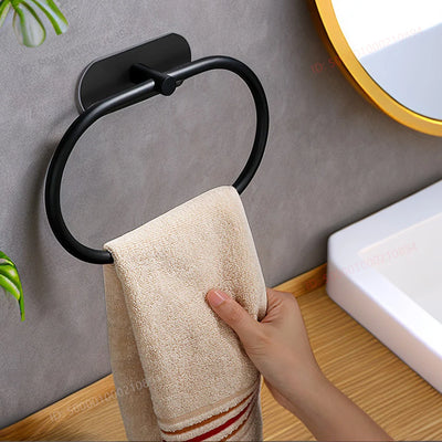 Self-Adhesive Stainless Steel Towel Holder for Easy Installation - Smarsty