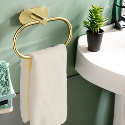Self-Adhesive Stainless Steel Towel Holder for Easy Installation - Smarsty