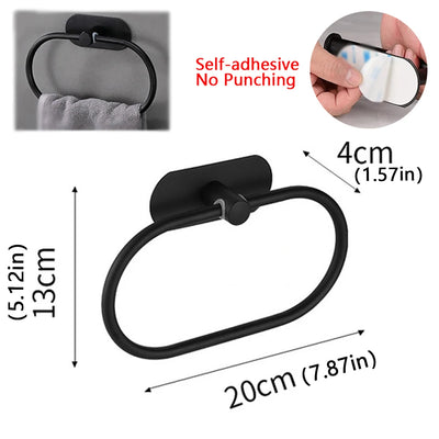 Self-Adhesive Stainless Steel Towel Holder for Easy Installation - Smarsty
