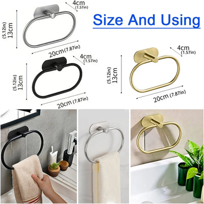 Self-Adhesive Stainless Steel Towel Rack for Easy Installation - Smarsty