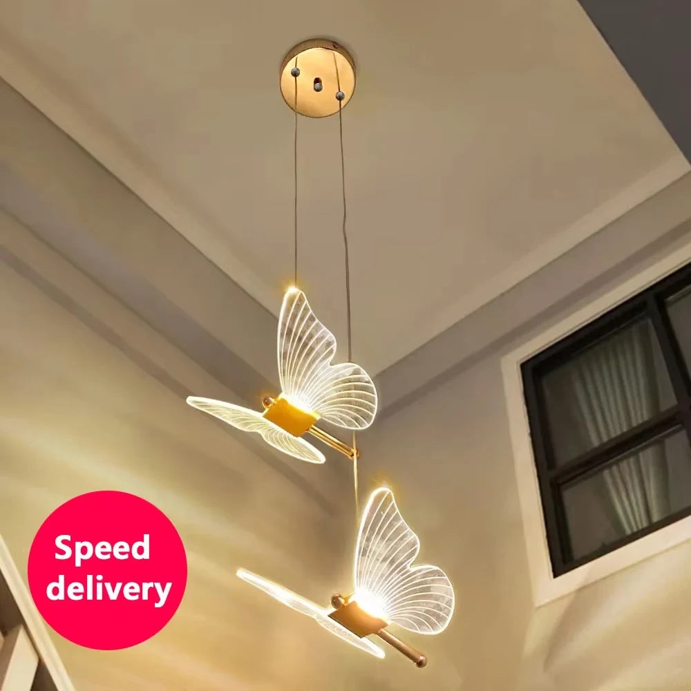 Modern LED Butterfly Pendant Light for Stylish Home Decor - Smarsty