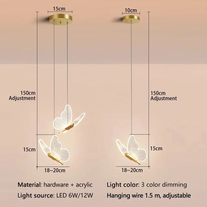 Modern LED Butterfly Pendant Light for Stylish Home Decor - Smarsty