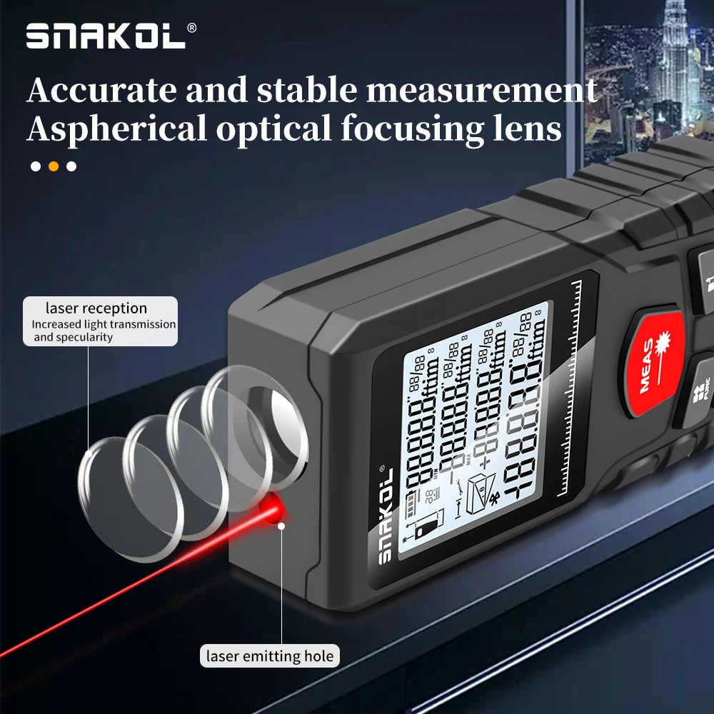 Snakol Laser Distance Meter with High Accuracy Measurement - Smarsty