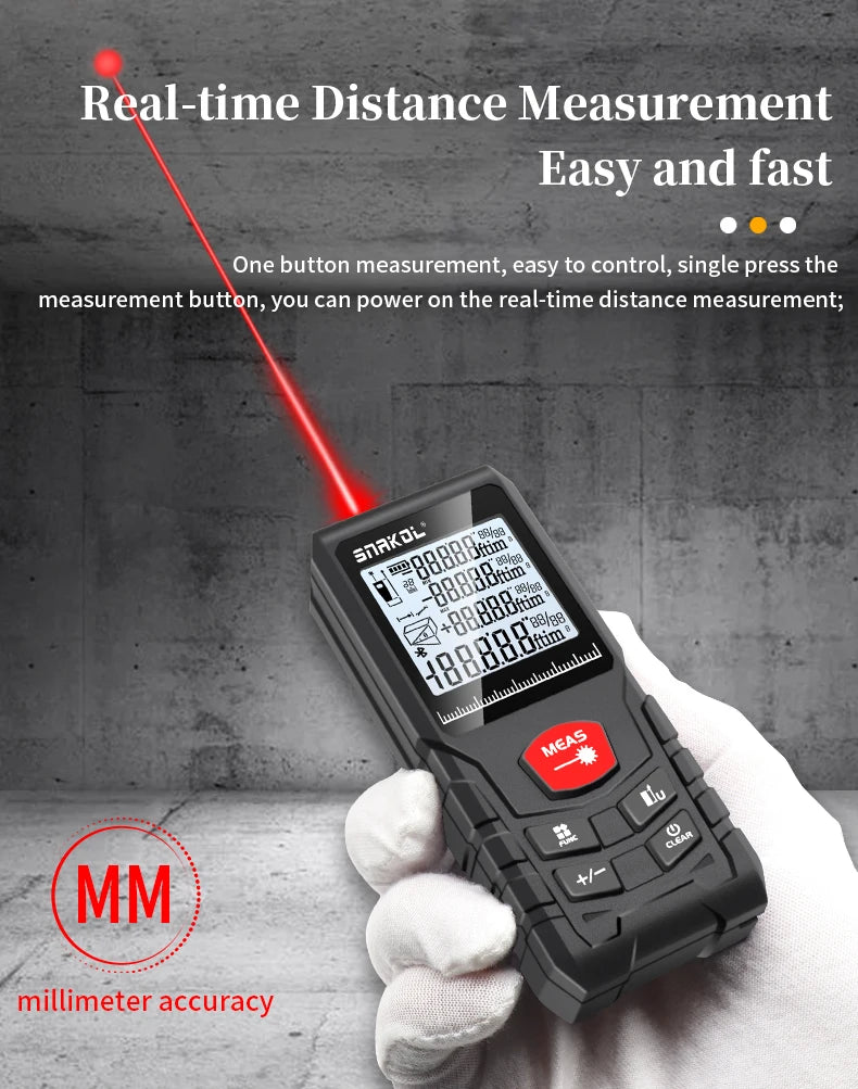 Snakol Laser Distance Meter with High Accuracy Measurement - Smarsty