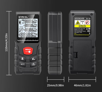 Snakol Laser Distance Meter with High Accuracy Measurement - Smarsty