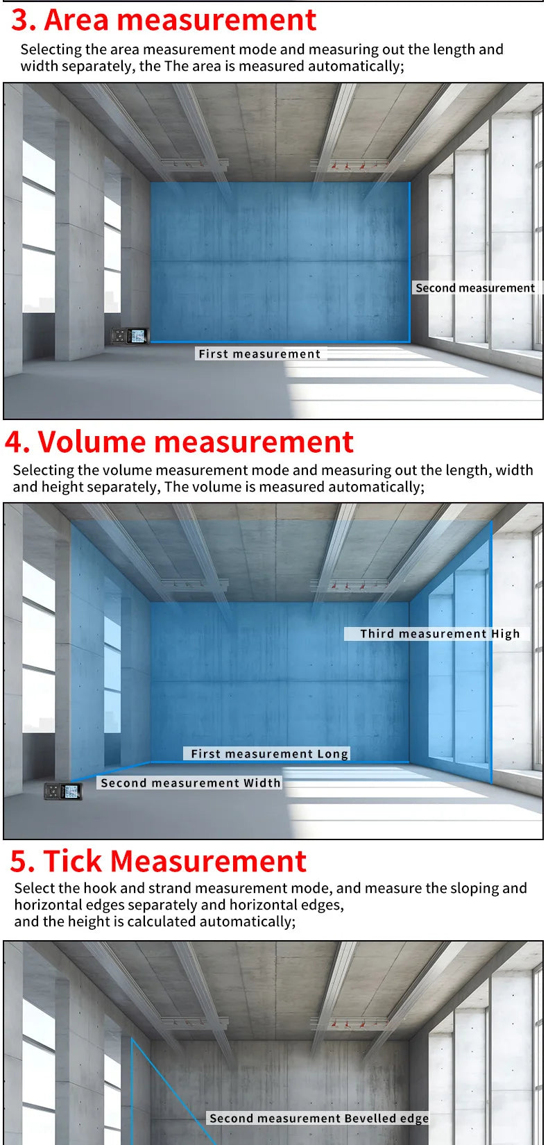 Snakol Laser Distance Meter with Accurate Range Measurement - Smarsty