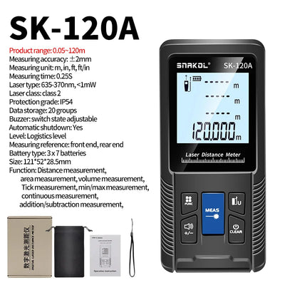 Snakol Laser Distance Meter with High Accuracy Rangefinder - Smarsty