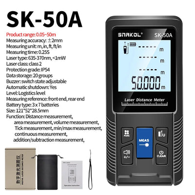 Snakol Laser Distance Meter with High Accuracy Rangefinder - Smarsty