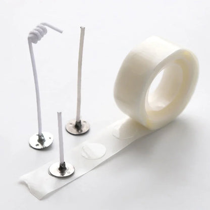 Candle Wick Stickers 100 Dots Double-Sided Adhesive - Smarsty