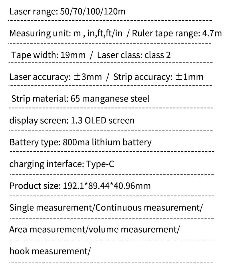 3 in 1 Laser Rangefinder with Backlight LCD Display - Smarsty