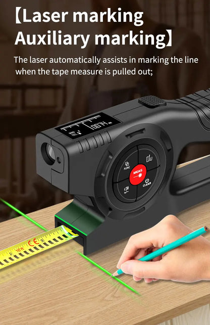 3 in 1 Laser Rangefinder with Backlight LCD Display - Smarsty