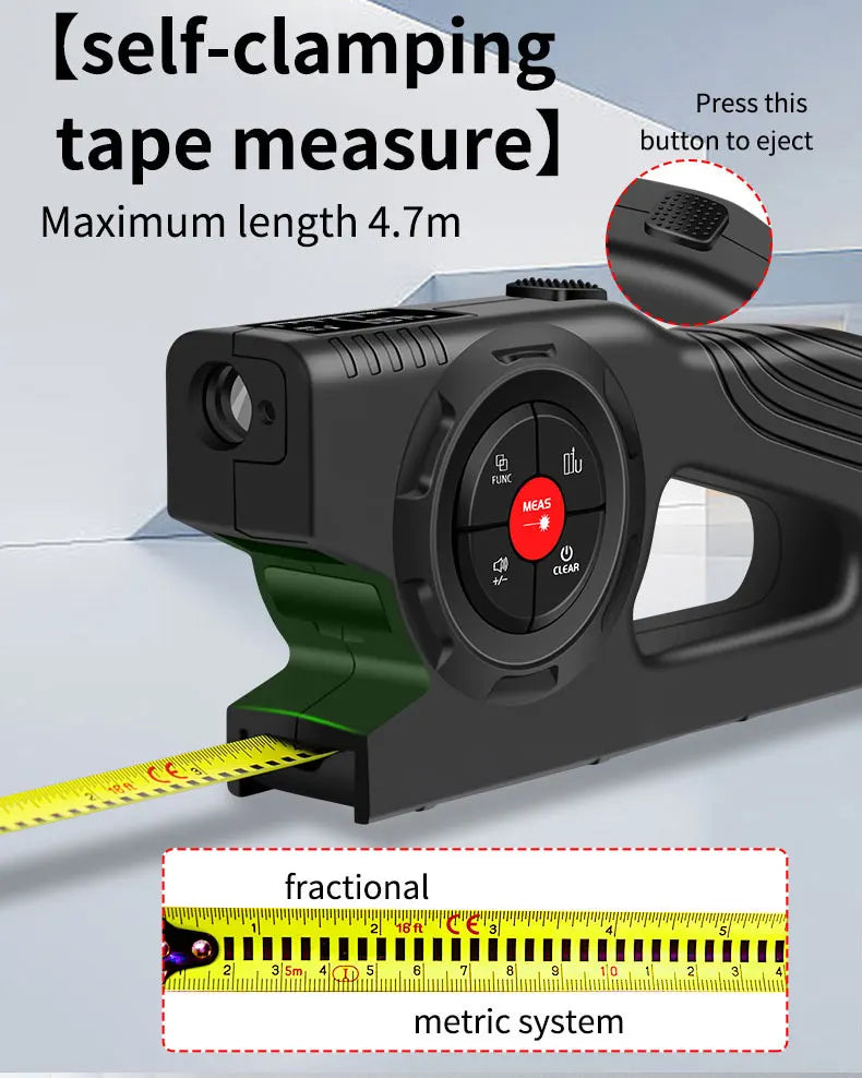 3 in 1 Laser Rangefinder with Backlight LCD Display - Smarsty
