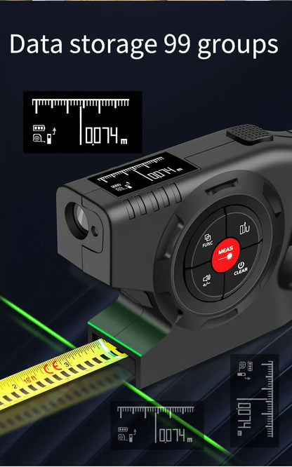 3 in 1 Laser Rangefinder with Backlight LCD Display - Smarsty