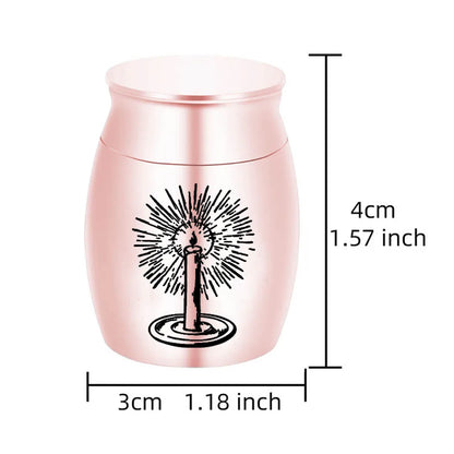 Mini Urns for Ashes with Elegant Candle Carving - Smarsty