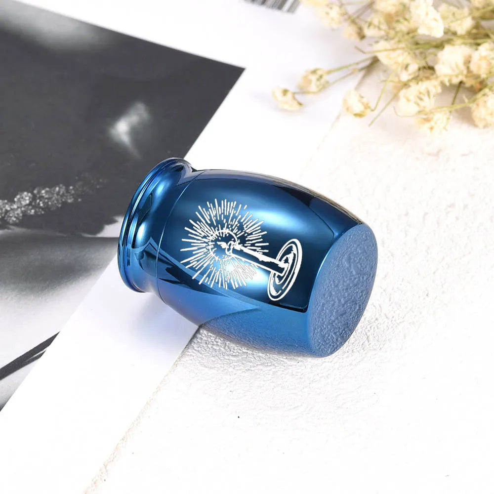 Mini Urns for Ashes with Elegant Candle Carving - Smarsty