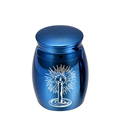 Mini Urns for Ashes with Elegant Candle Carving - Smarsty