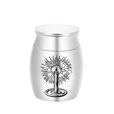 Mini Urns for Ashes with Elegant Candle Carving - Smarsty