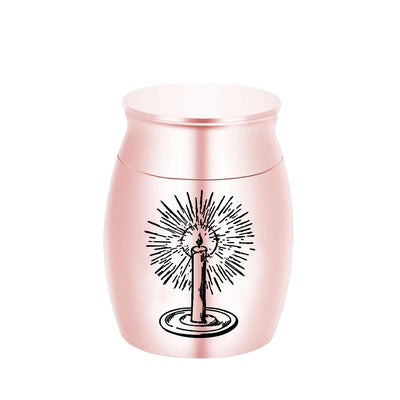 Mini Urns for Ashes with Elegant Candle Carving - Smarsty