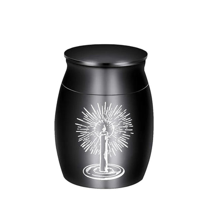 Mini Urns for Ashes with Elegant Candle Carving - Smarsty