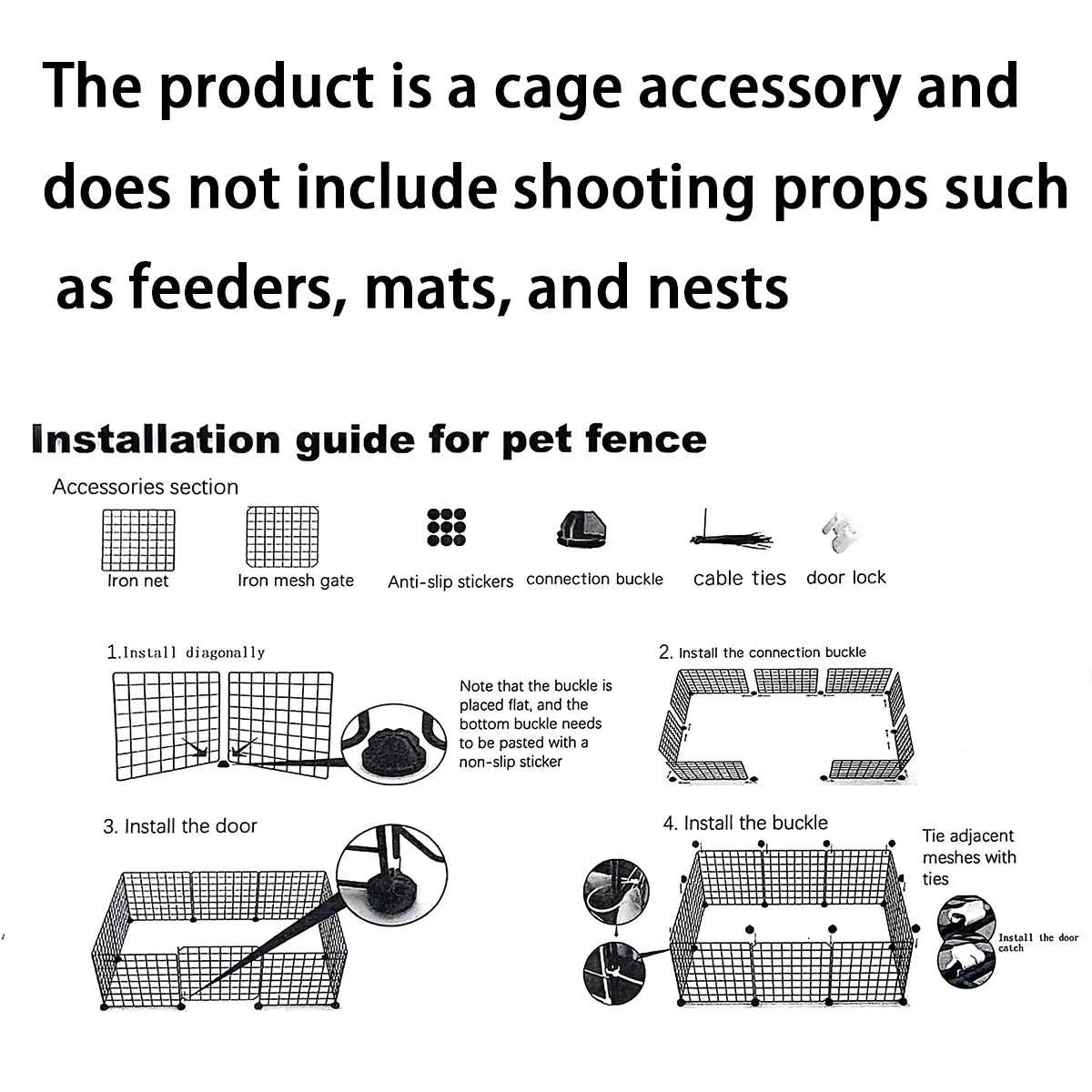 Extra Large Three-Story Cat Cage with Integrated Litter Box - Smarsty