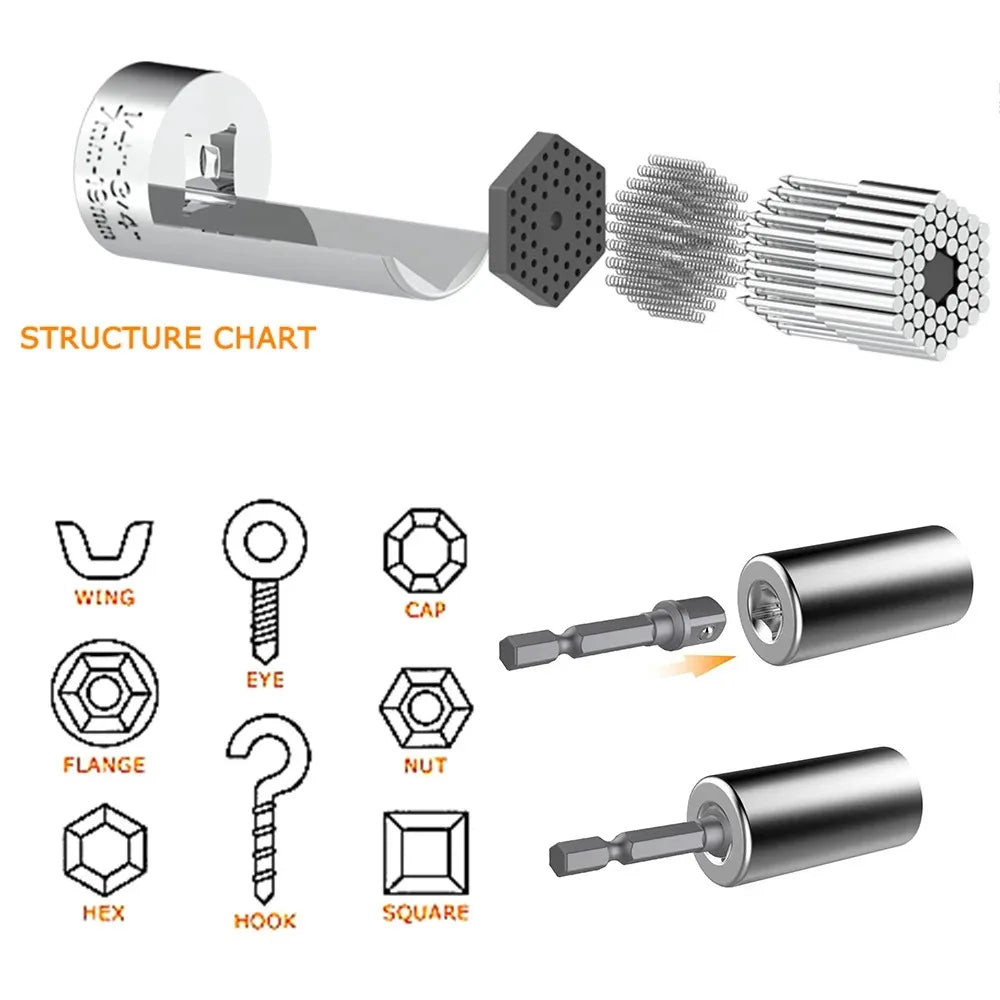 Universal Socket Wrench Set for Easy Home Repairs - Smarsty