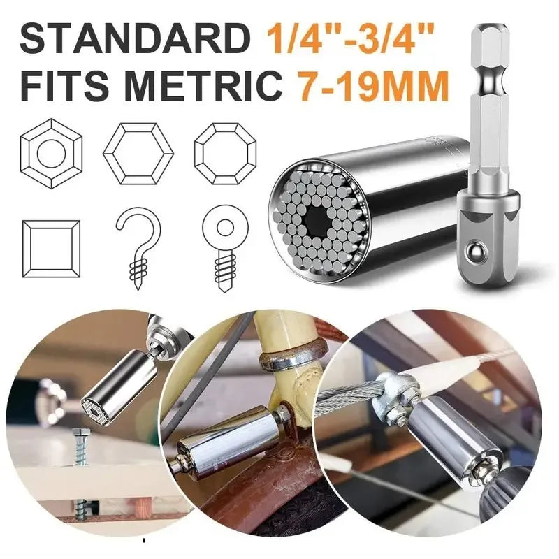 Universal Socket Wrench Set for Easy Home Repairs - Smarsty
