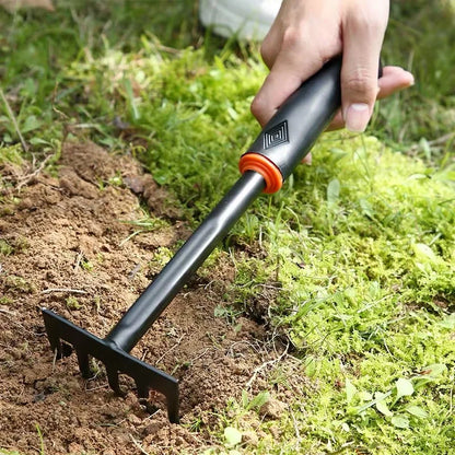 Dual-Purpose Garden Hoe with Five Teeth Rake - Smarsty