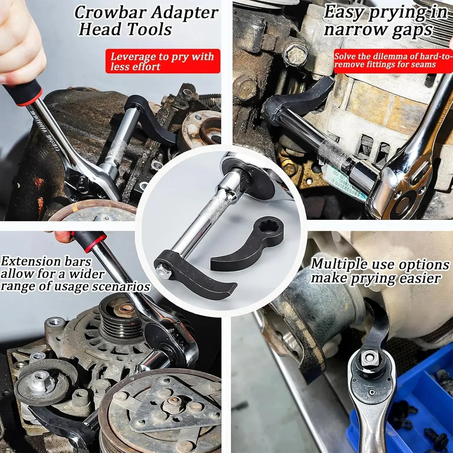 1/2 Inch Ratchet Crowbar Adapter for Car Repairs - Smarsty