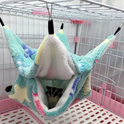 Cozy Fleece Hamster Hideout Bed for Small Pets - Smarsty