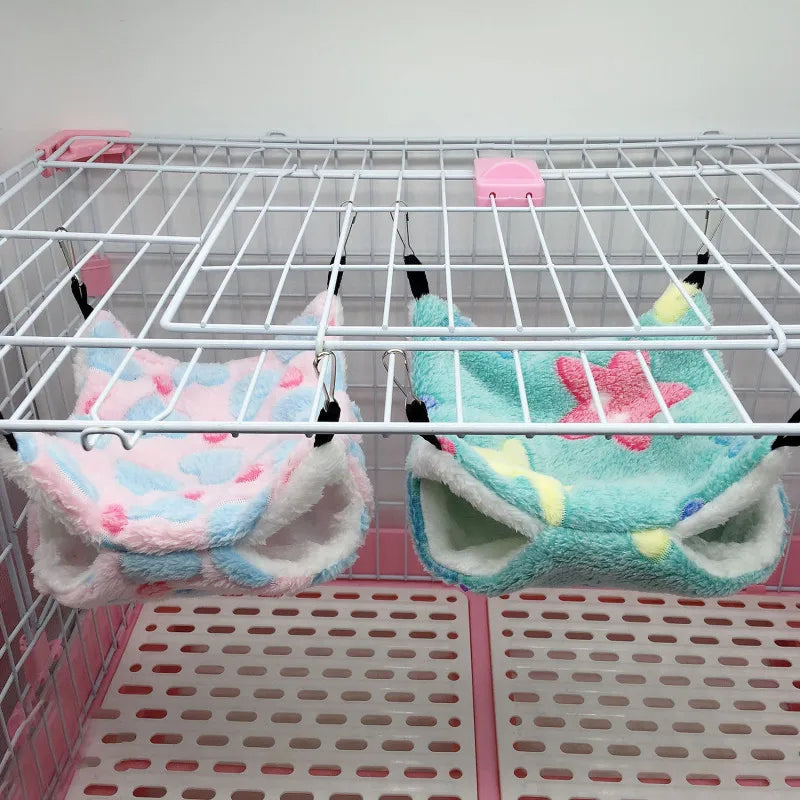 Cozy Fleece Hamster Hideout Bed for Small Pets - Smarsty