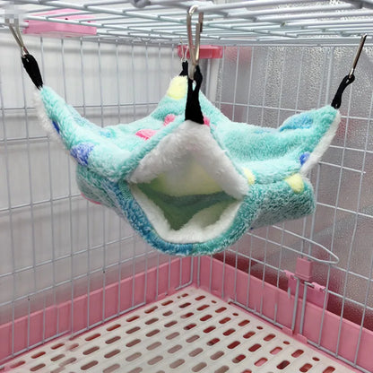 Cozy Fleece Hamster Hideout Bed for Small Pets - Smarsty