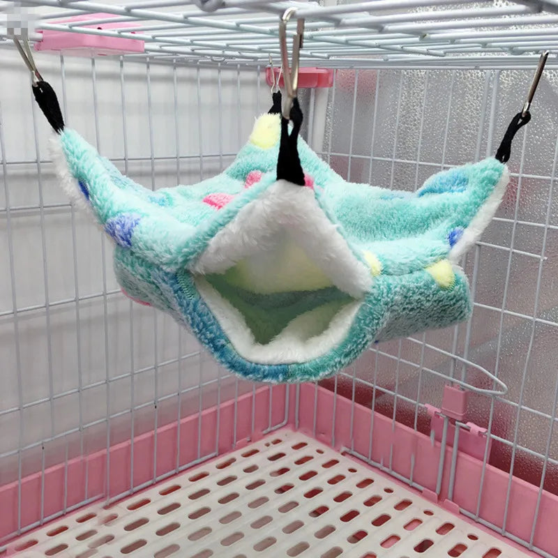 Cozy Fleece Hamster Hideout Bed for Small Pets - Smarsty