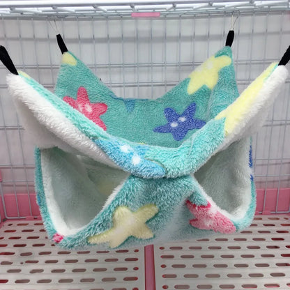 Cozy Fleece Hamster Hideout Bed for Small Pets - Smarsty