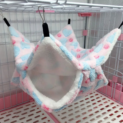 Cozy Fleece Hamster Hideout Bed for Small Pets - Smarsty