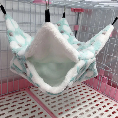 Cozy Fleece Hamster Hideout Bed for Small Pets - Smarsty