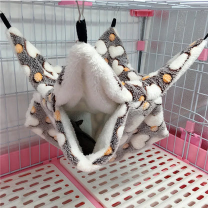 Cozy Fleece Hamster Hideout Bed for Small Pets - Smarsty