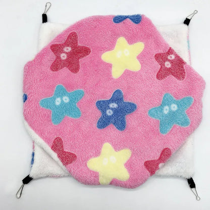 Cozy Fleece Hamster Hideout Bed for Small Pets - Smarsty