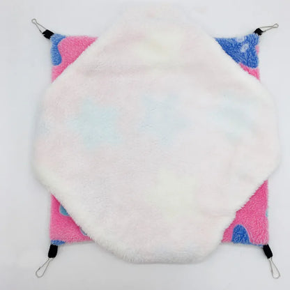 Cozy Fleece Hamster Hideout Bed for Small Pets - Smarsty