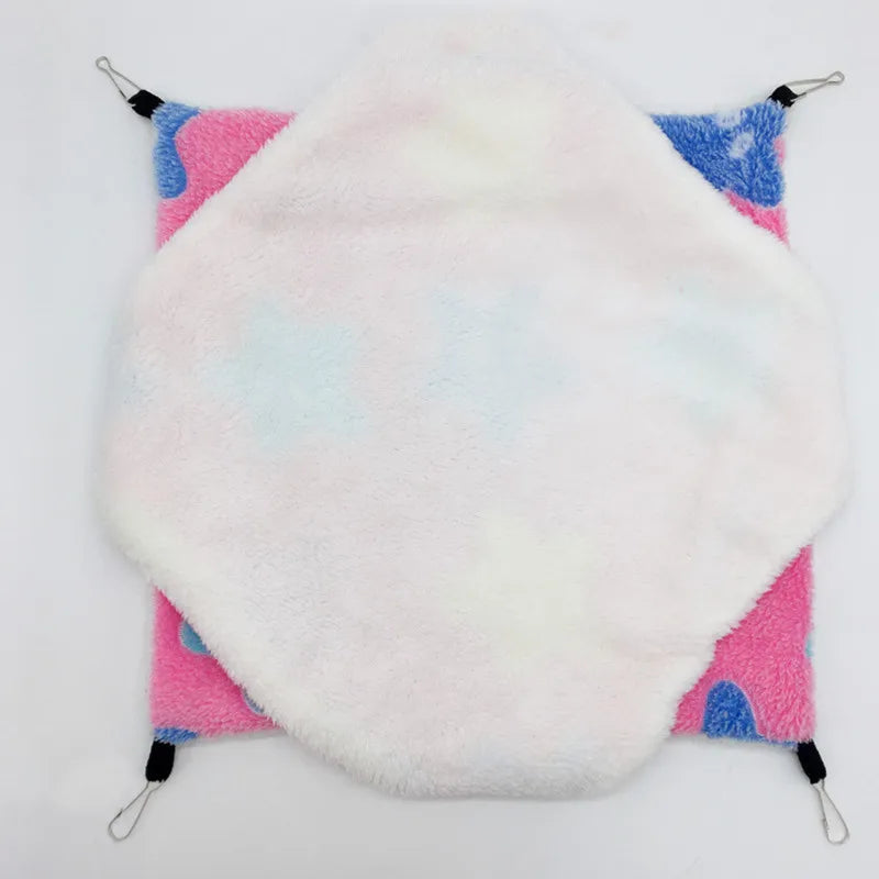 Cozy Fleece Hamster Hideout Bed for Small Pets - Smarsty