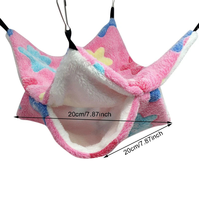 Cozy Fleece Hamster Hideout Bed for Small Pets - Smarsty