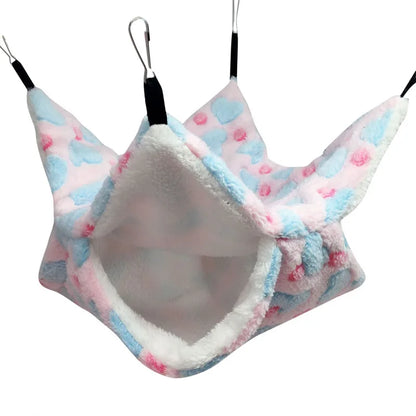 Cozy Fleece Hamster Hideout Bed for Small Pets - Smarsty