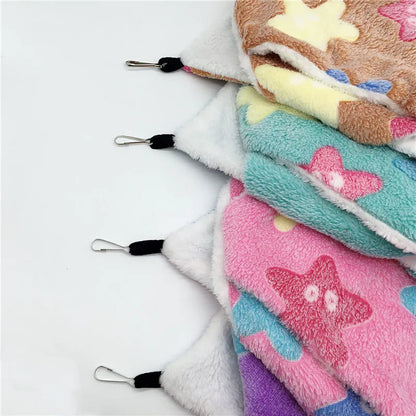 Cozy Fleece Hamster Hideout Bed for Small Pets - Smarsty