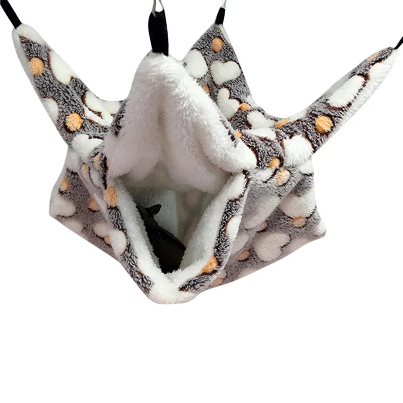 Cozy Fleece Hamster Hideout Bed for Small Pets - Smarsty