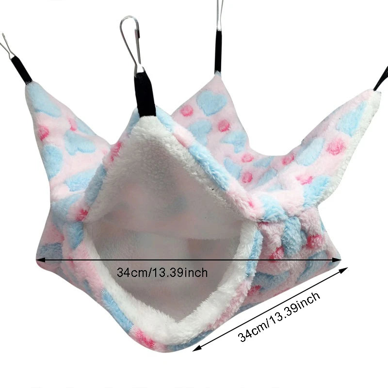 Cozy Fleece Hamster Hideout Bed for Small Pets - Smarsty