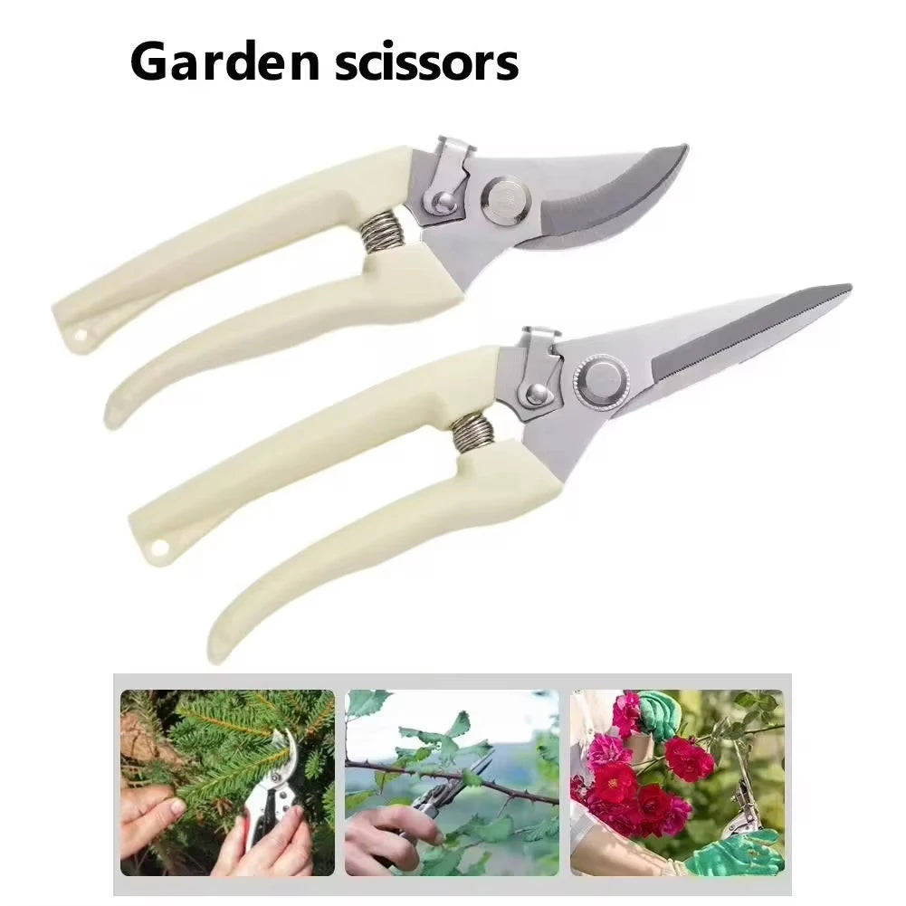 Stainless Steel Pruning Scissors for Effortless Garden Cutting - Smarsty